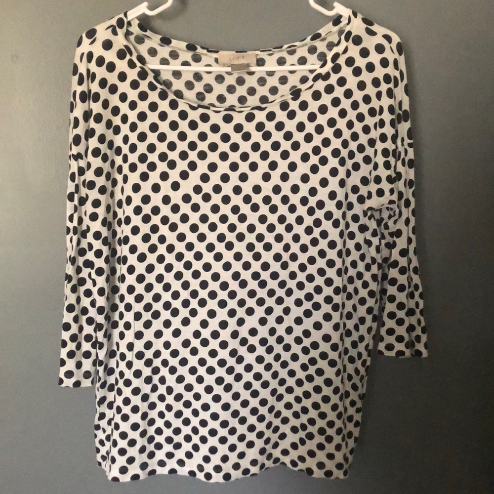 LOFT polka dot tee